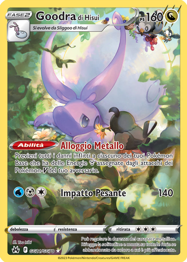 Carta Pokemon - Zenit Regale - GG21/GG70 - GOODRA DI HISUI - Italiano