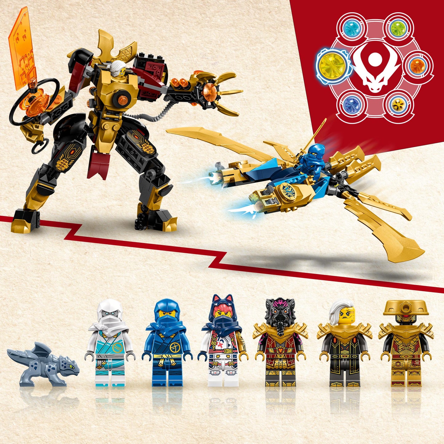 71796 LEGO Ninjago - Dragone elementare vs. Mech dell’Imperatrice