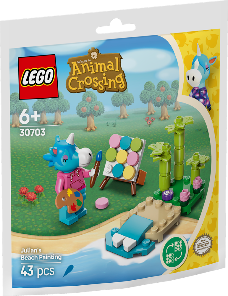 30703 LEGO Polybag Animal Crossing - Giuliano dipinge sulla spiaggia
