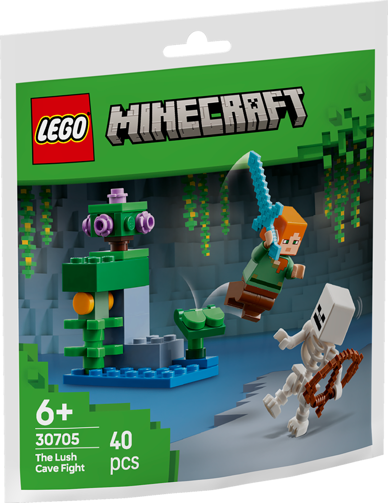 30705 LEGO Polybag Minecraft - Duello nella grotta lussureggiante