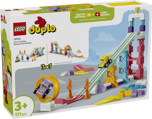 10478 Duplo - Rampe creative 3 in 1 con veicoli