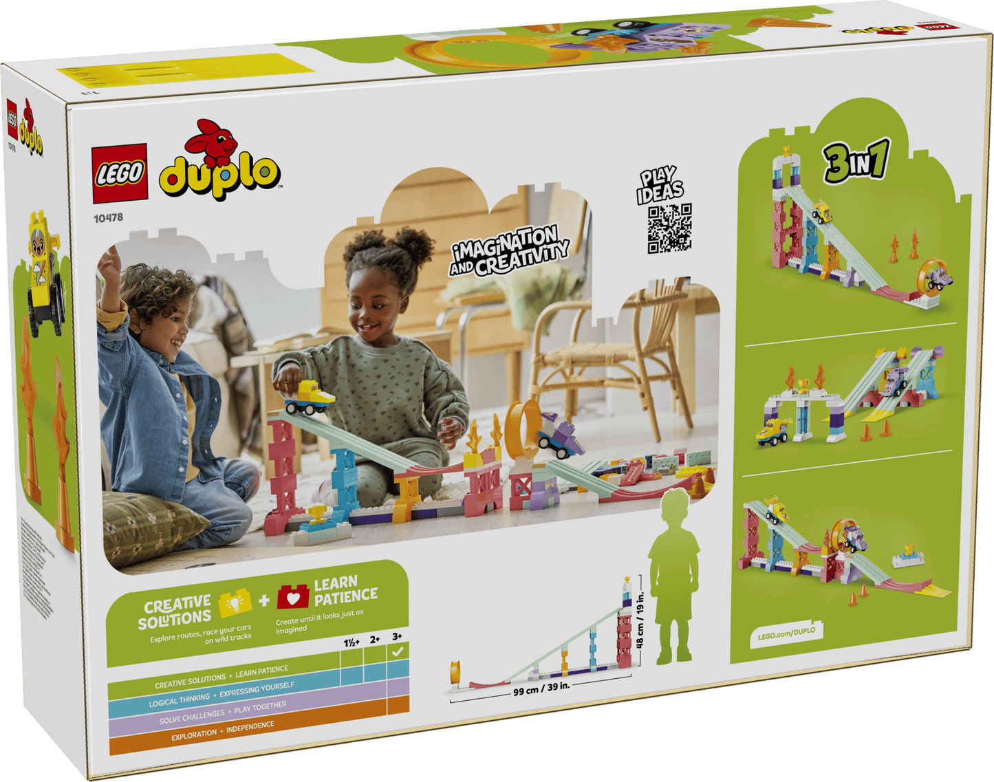 10478 Duplo - Rampe creative 3 in 1 con veicoli