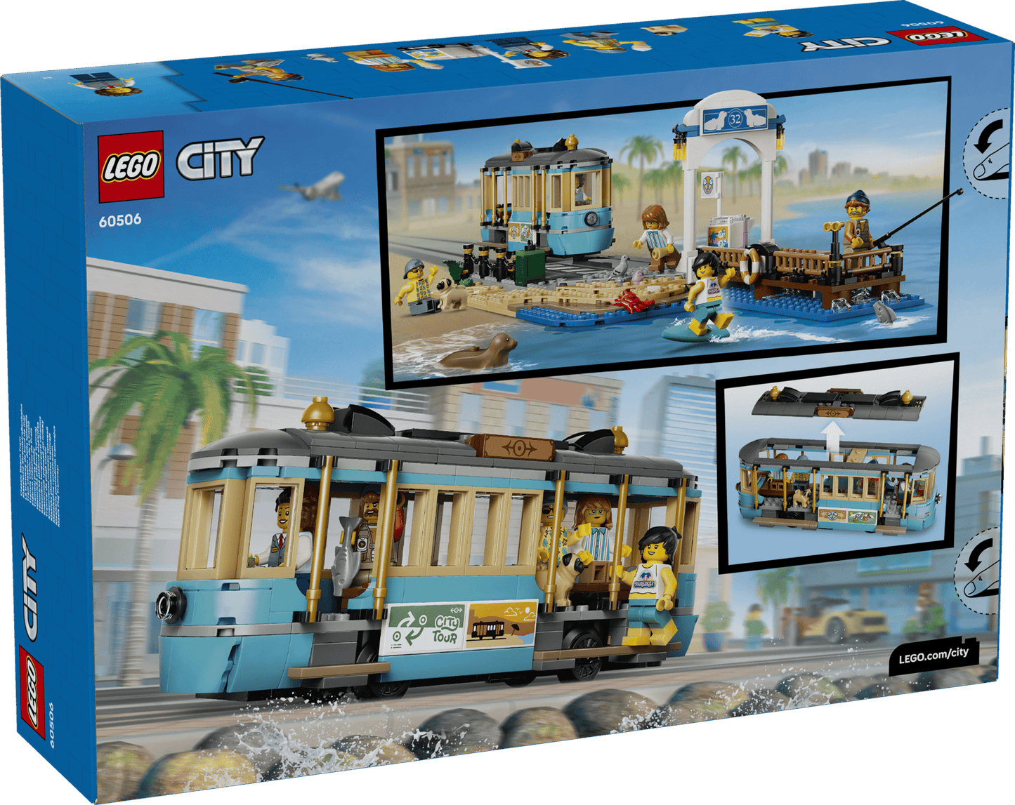 DISPONIBILE DA GIUGNO 2026 - 60506 LEGO City - Tram classico della spiaggia