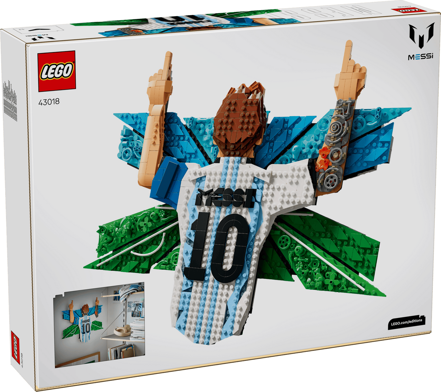 DISPONIBILE DA GIUGNO 2026 - 43018 LEGO Editions - Lionel Messi – Celebrazione