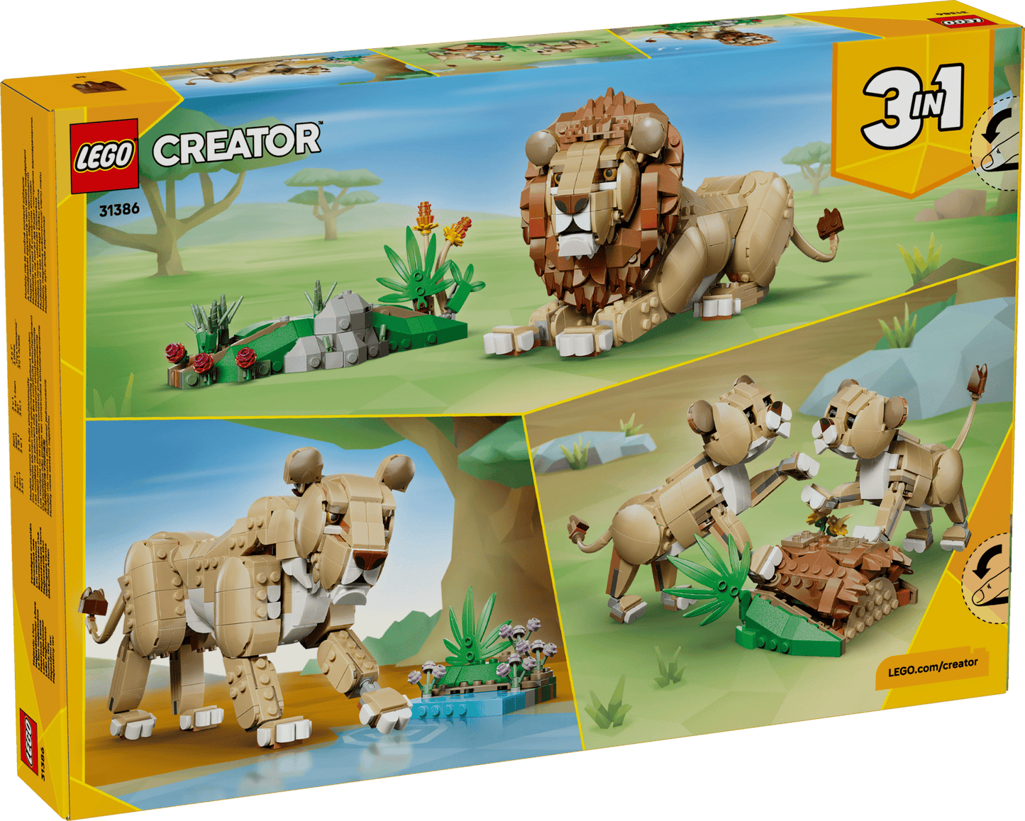 DISPONIBILE DA GIUGNO - 31386 LEGO Creator - Animali selvatici: Leone Maestoso
