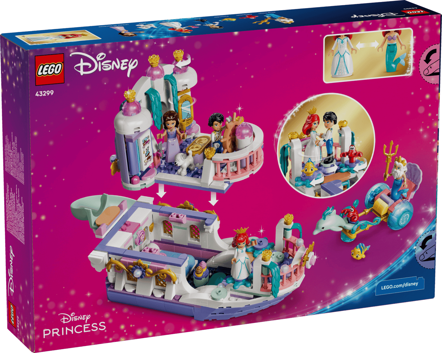 DISPONIBILE DA GIUGNO 2026 - 43299 LEGO Disney - La barca nuziale di Ariel