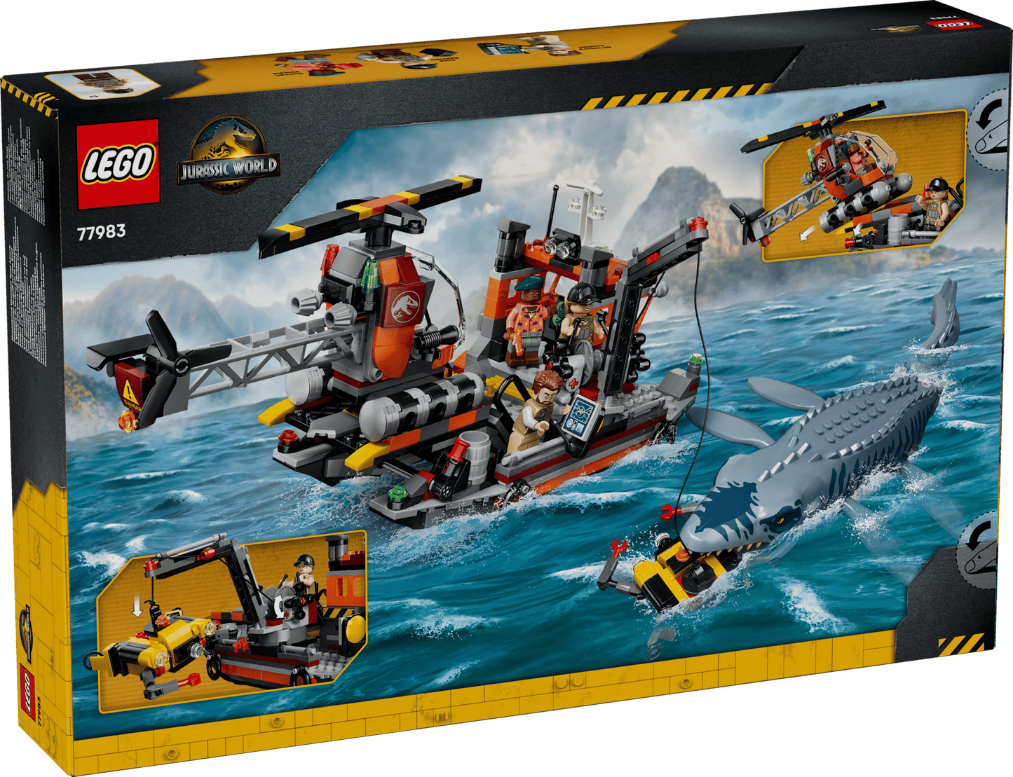 DISPONIBILE DA AGOSTO 2026 - 77983 LEGO Jurassic World - Attacco alla barca del dinosauro Mosasaurus