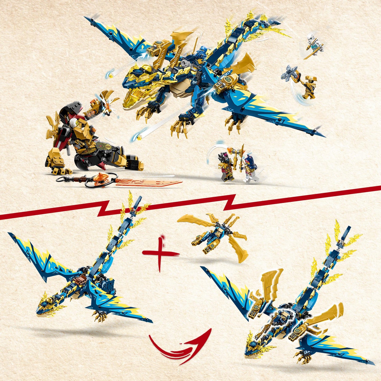 71796 LEGO Ninjago - Dragone elementare vs. Mech dell’Imperatrice