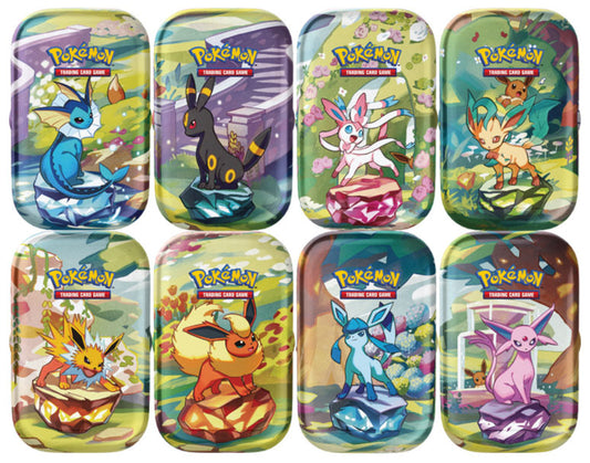 Tin Mini Pokemon - Evoluzioni Prismatiche - 8 pz - Italiano