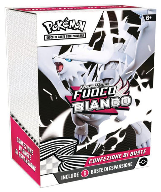 Box Carte Pokemon  - Fuoco Bianco - Pack 6 Buste - Italiano