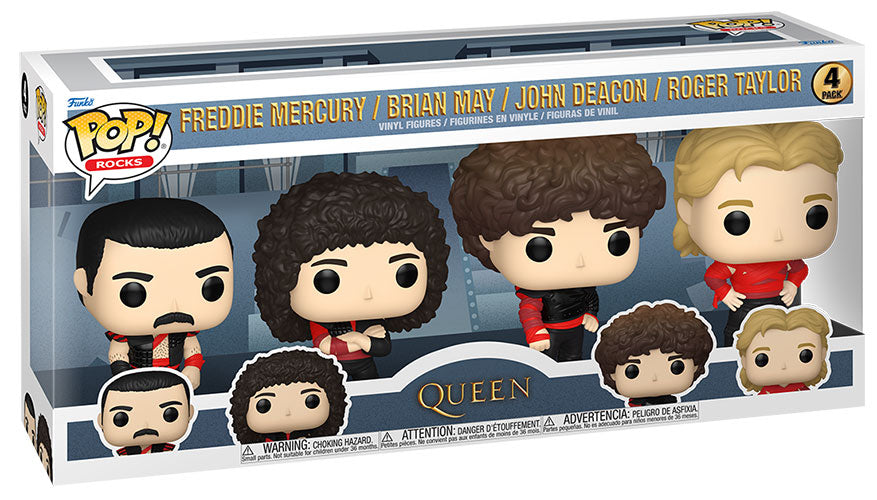 ROCKS 4 Funko Pop! - Queen Radio Gaga 4 Pack