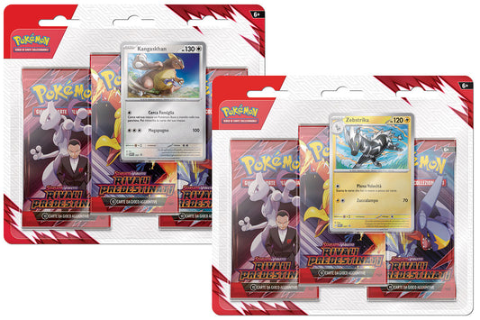 Blister Carte Pokemon 100 - Blister 3 Buste + 1 Card - Team Rocket: Rivali Predestinati - Italiano