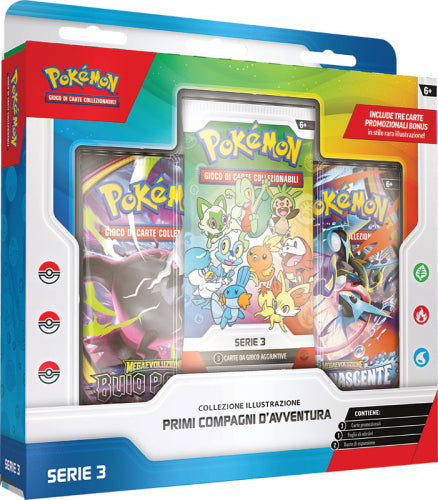 Collezione Pokemon Illustrazione Primi Compagni d' Avventura - Serie 3 - Italiano