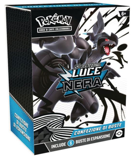 Box Carte Pokemon - Luce Nera - Pack 6 Buste - Italiano