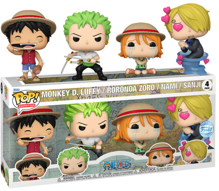ANIMATION 04 Funko Pop! - One Piece - Straw Hat Crew 4 Pack