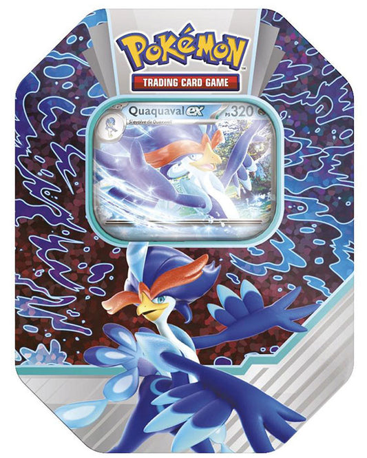 Tin Pokemon Compagni d' Avventura di Paldea - Quaquaval EX - Italiano