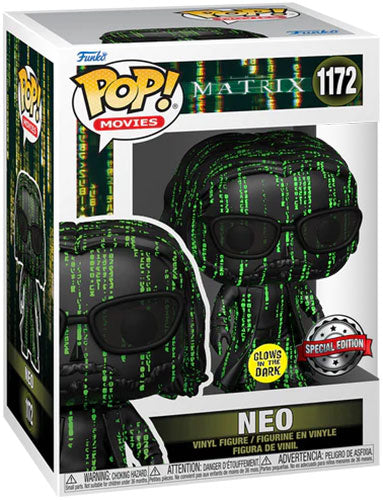 MOVIES 1172 Funko Pop! - The Matrix 4 - Neo Coded GLOW