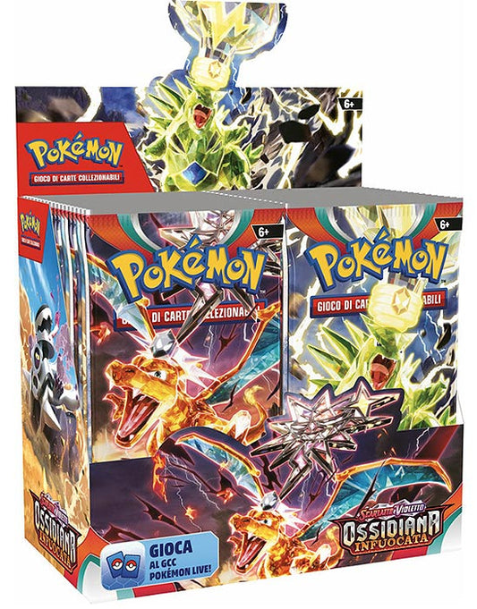 Box Carte Pokemon 89 Ossidiana Infuocata - Italiano