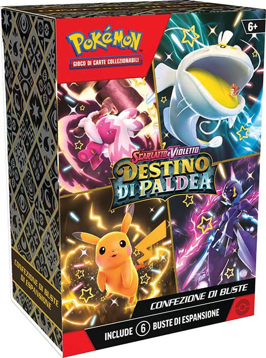 Box Carte Pokemon 92 - Destino di Paldea - Pack 6 Buste - Italiano