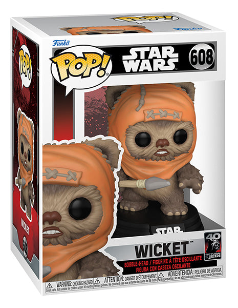 STAR WARS 608 Funko Pop! - Return of the Jedi - 40th Anniversary - Wicket