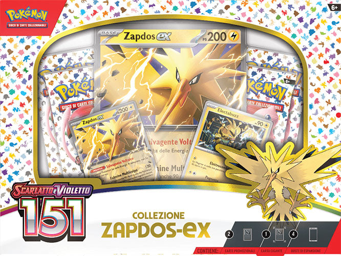 Collezione Scarlatto e Violetto 151 - Zapdos-Ex - Italiano
