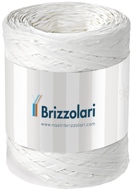 Nastro Rafia BIANCO - h 5 mm - mt 100 - 6802/01
