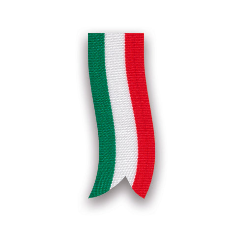 Nastro Tessuto Luxur TRICOLORE - h 8 mm - mt 50