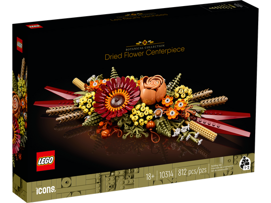 10314 LEGO ICONS - Centrotavola di fiori secchi
