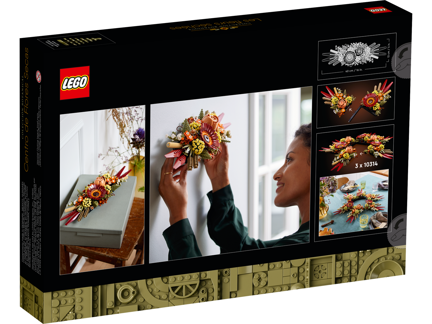 10314 LEGO ICONS - Centrotavola di fiori secchi