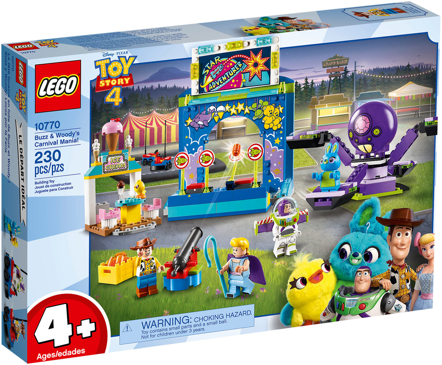 10770 LEGO Toy Story 4 - Buzz e Woody e La Mania del Carnevale!