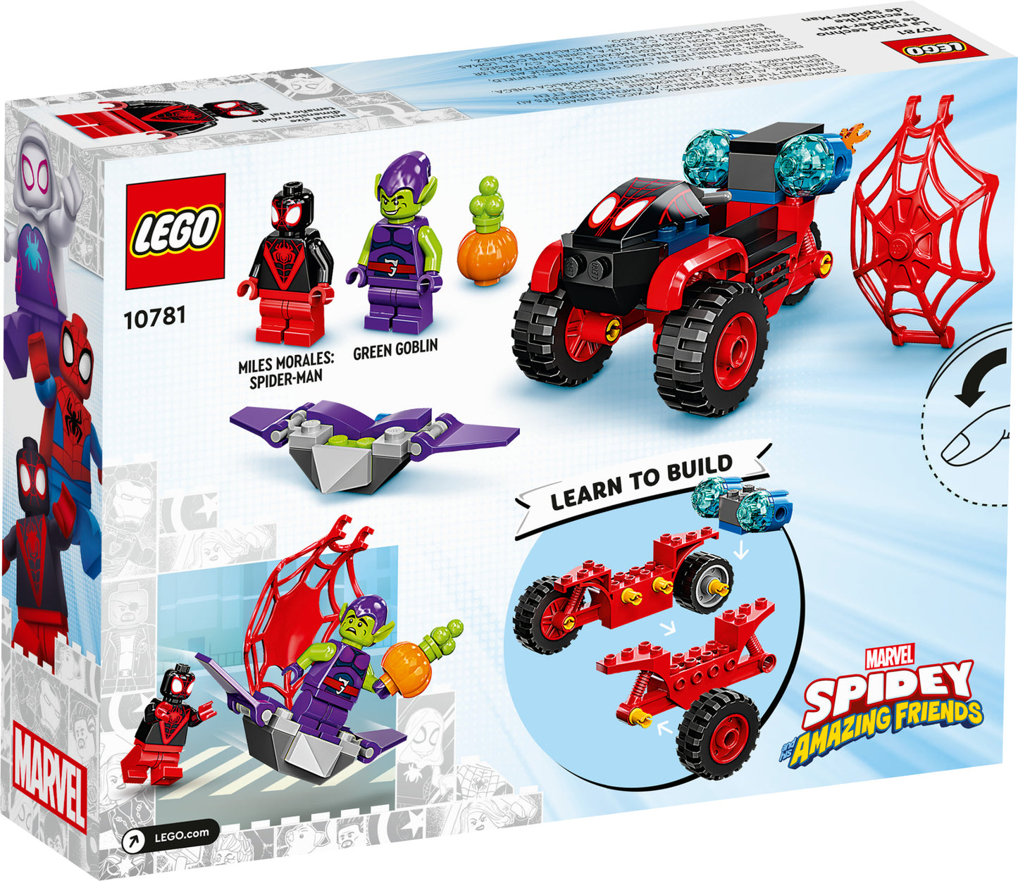 10781 LEGO Marvel Super Heroes - Miles Morales: la Techno Trike di Spider Man