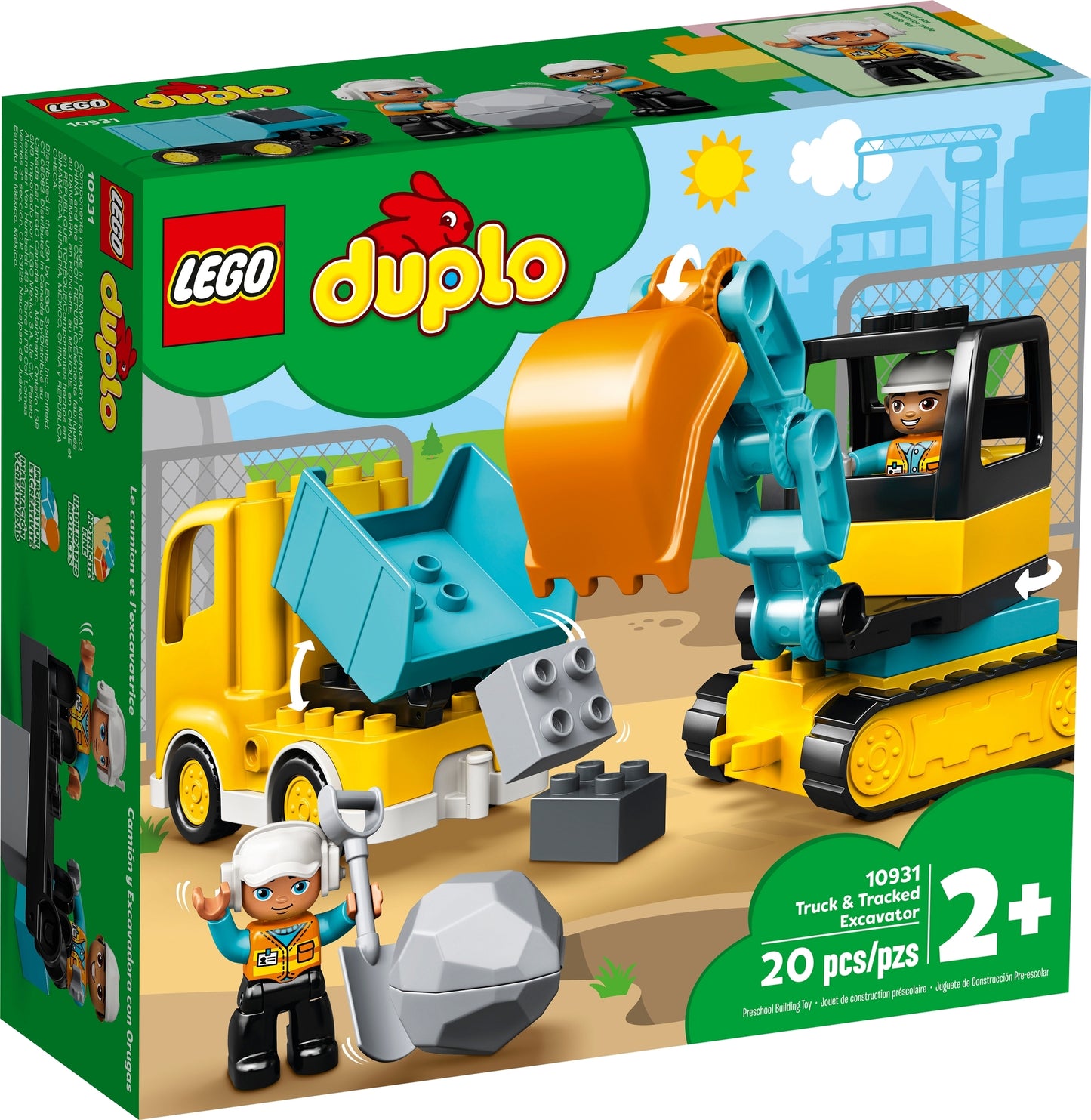 10931 LEGO Duplo - Camion e Scavatrice Cingolata