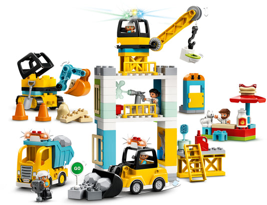 10933 LEGO Duplo - Cantiere Edile con Gru a Torre