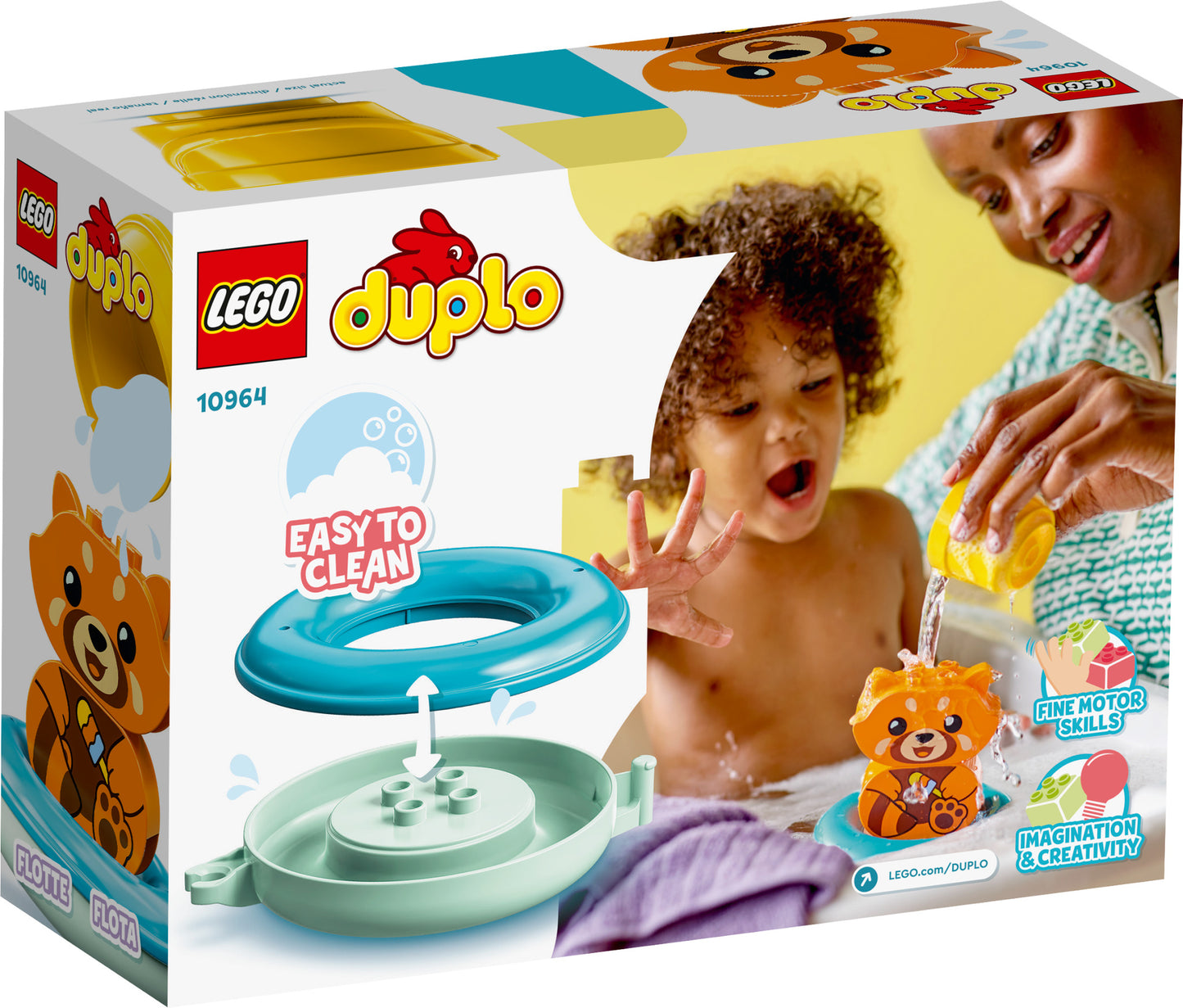 10964 LEGO Duplo - Ora del Bagnetto: Panda Rosso Galleggiante