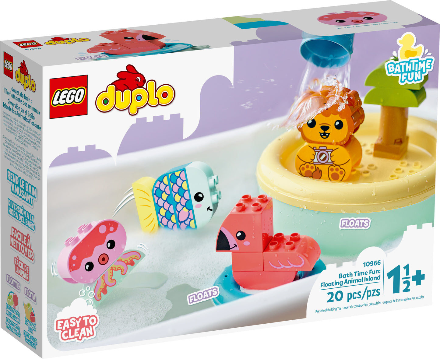 10966 LEGO Duplo - Ora del Bagnetto: Isola degli Animali Galleggiante