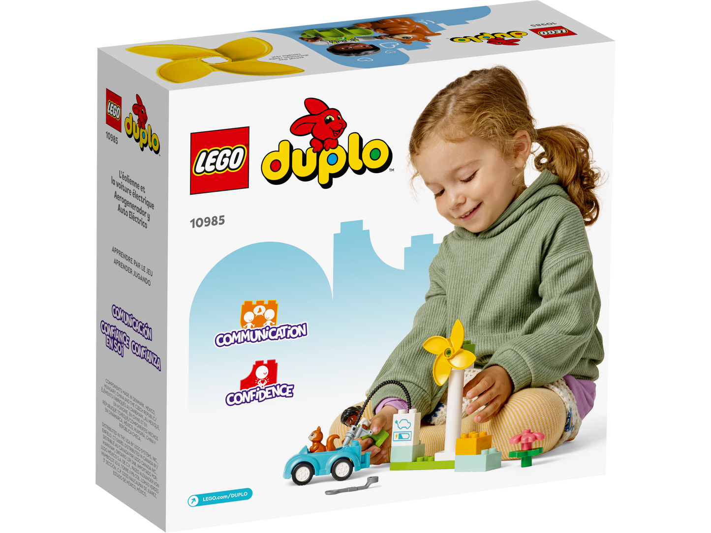 10985 LEGO Duplo - Turbina eolica e auto elettrica