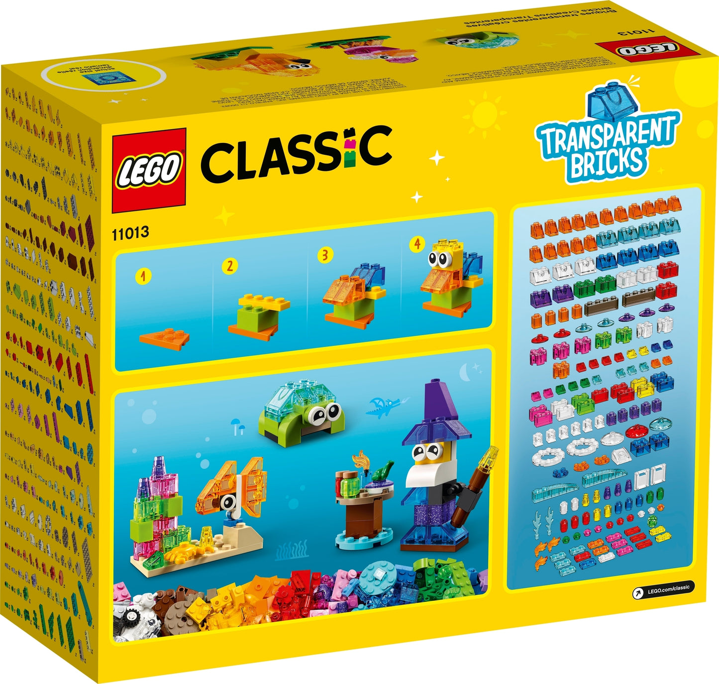 11013 LEGO Classic - Mattoncini Trasparenti Creativi