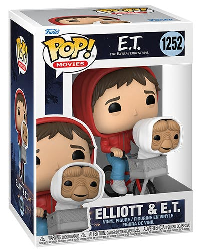 MOVIES 1252 Funko Pop! - E.T. 40th Anniversary - Elliot & E.T. (In Bike)
