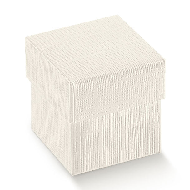 Scatola Cartone SETA BIANCO con coperchio