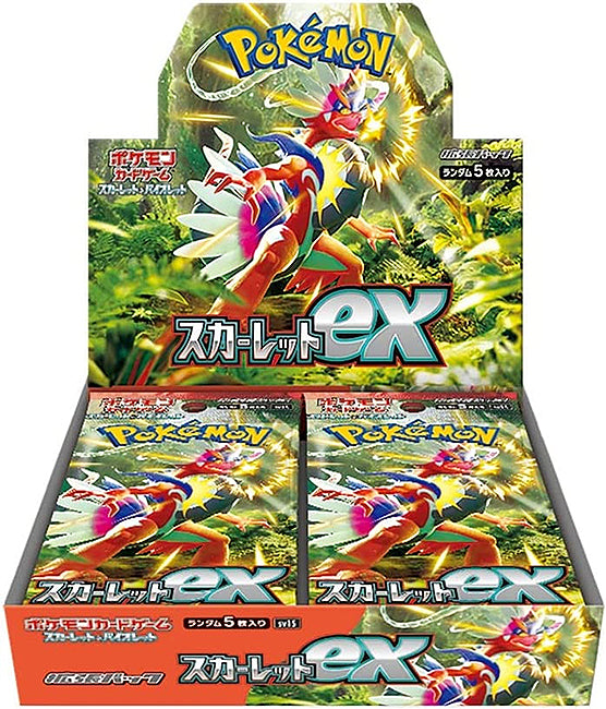 Box 30 Buste Carte Pokemon Scarlatto Ex - Giapponese