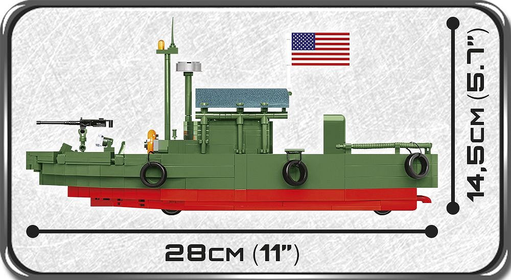 2238 COBI Historical Collection - Vietnam War - Patrol Boat River Mk II