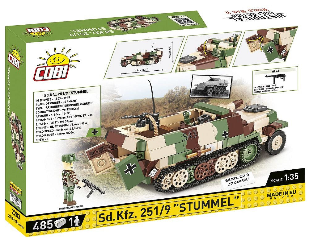 2283 COBI Historical Collection - World War II - Sd.Kfz. 251/9 Stummel