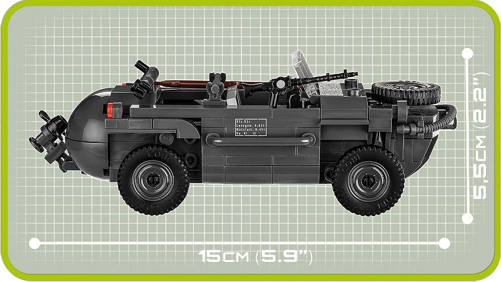 2403 COBI Historical Collection - World War II - VW Typ 166 Schwimmwagen
