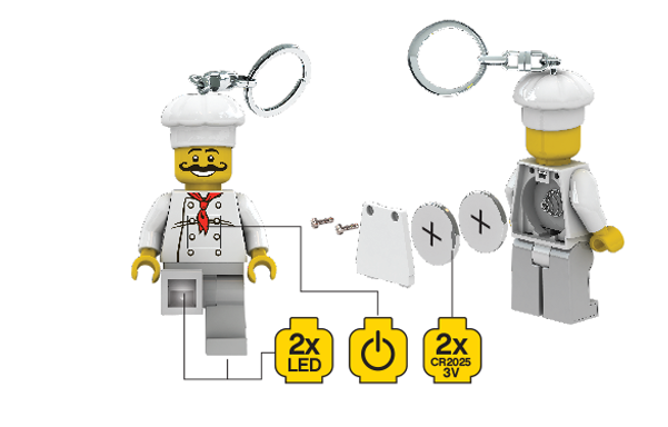 24 LEGO Portachiavi Led - Chef