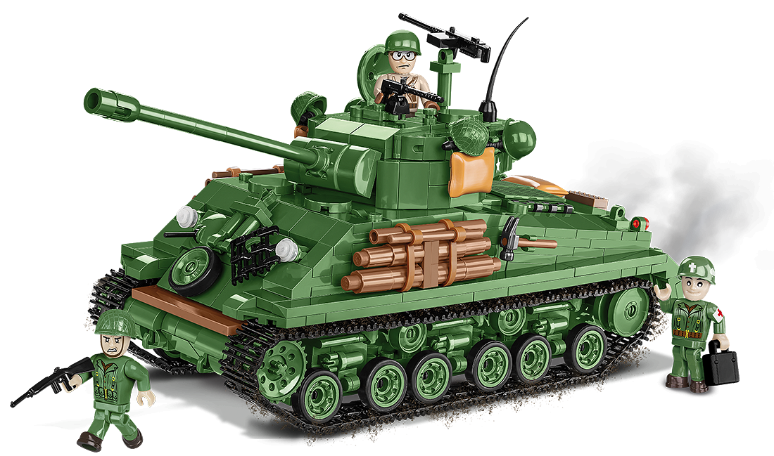 2533 COBI Historical Collection - World War II - M4A3E8 Sherman Easy Eight