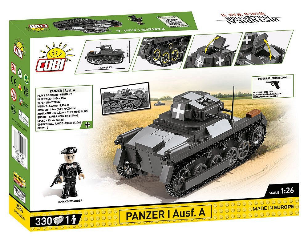 2534 COBI Historical Collection - World War II - Panzer I Ausf. UN