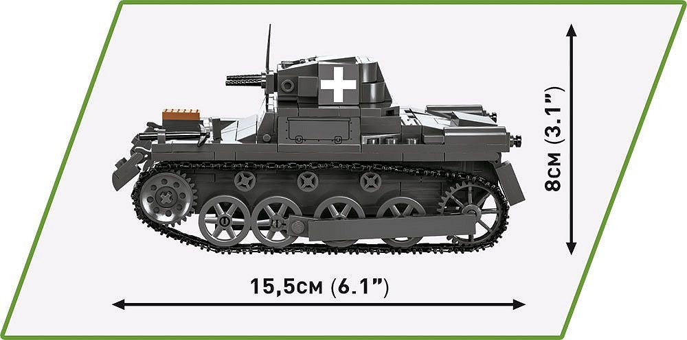 2534 COBI Historical Collection - World War II - Panzer I Ausf. UN