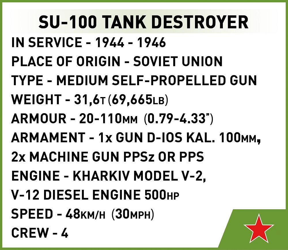 2541 COBI Historical Collection - World War II - SU-100