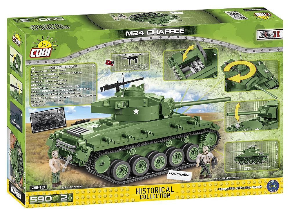 2543 COBI Historical Collection - World War II - M24 Chaffee