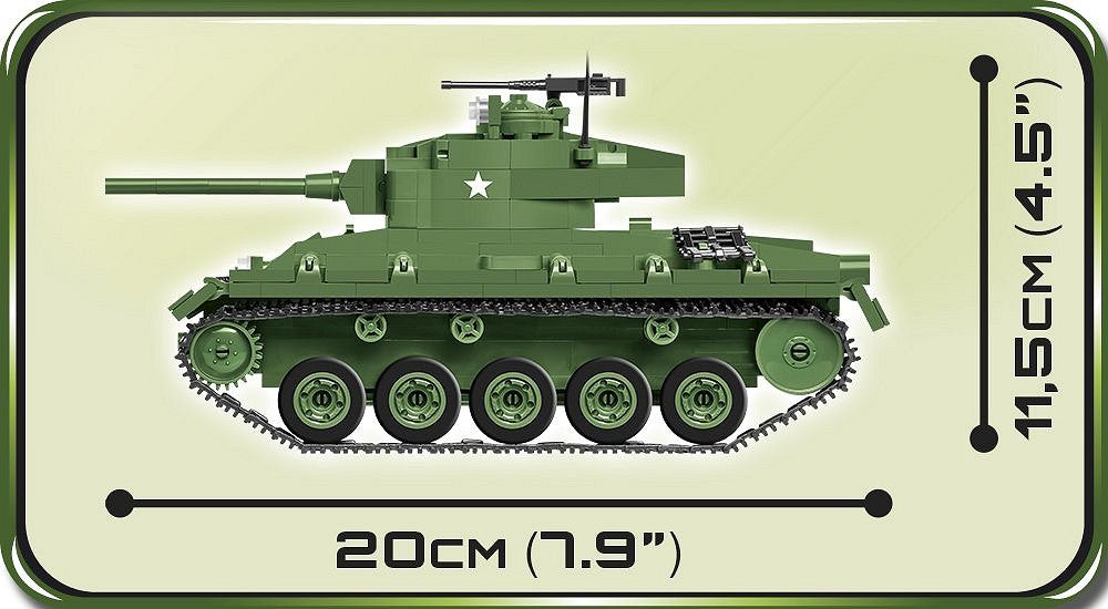 2543 COBI Historical Collection - World War II - M24 Chaffee